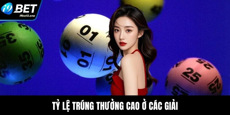 Tỷ lệ trúng thưởng cao ở các giải